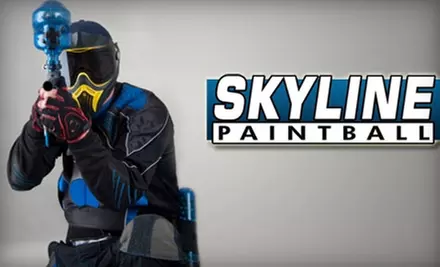 $40 for All-Day Equipment Rentals for Two People, 500 Paintballs, and Two T-shirts at Skyline Paintball in Strasburg - Primary Image