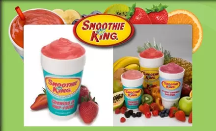 $8 for Two Medium Smoothies with Enhancers at Smoothie King. Choose from 18 Locations. - Primary Image
