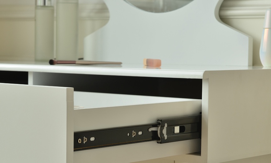 Image 3: Home Deluxe Schminktisch mit Spiegel und LED-Beleuchtung „Miranda“