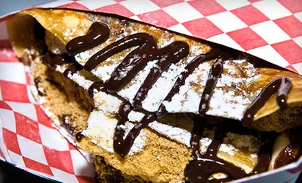 $10 for $20 Worth of Crêpes and Garlic Fries at Crepe'n Around in Chatsworth - Primary Image