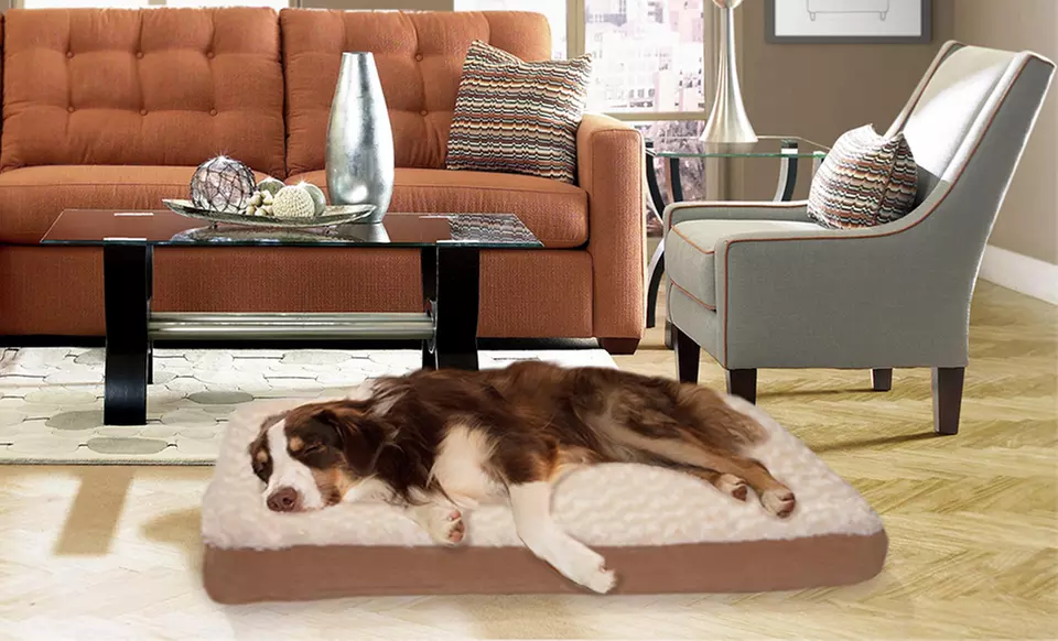 Deluxe Orthopedic Pet Mattress in Faux Fur or Terry Suede from $17.99–$34.99 - Primary Image