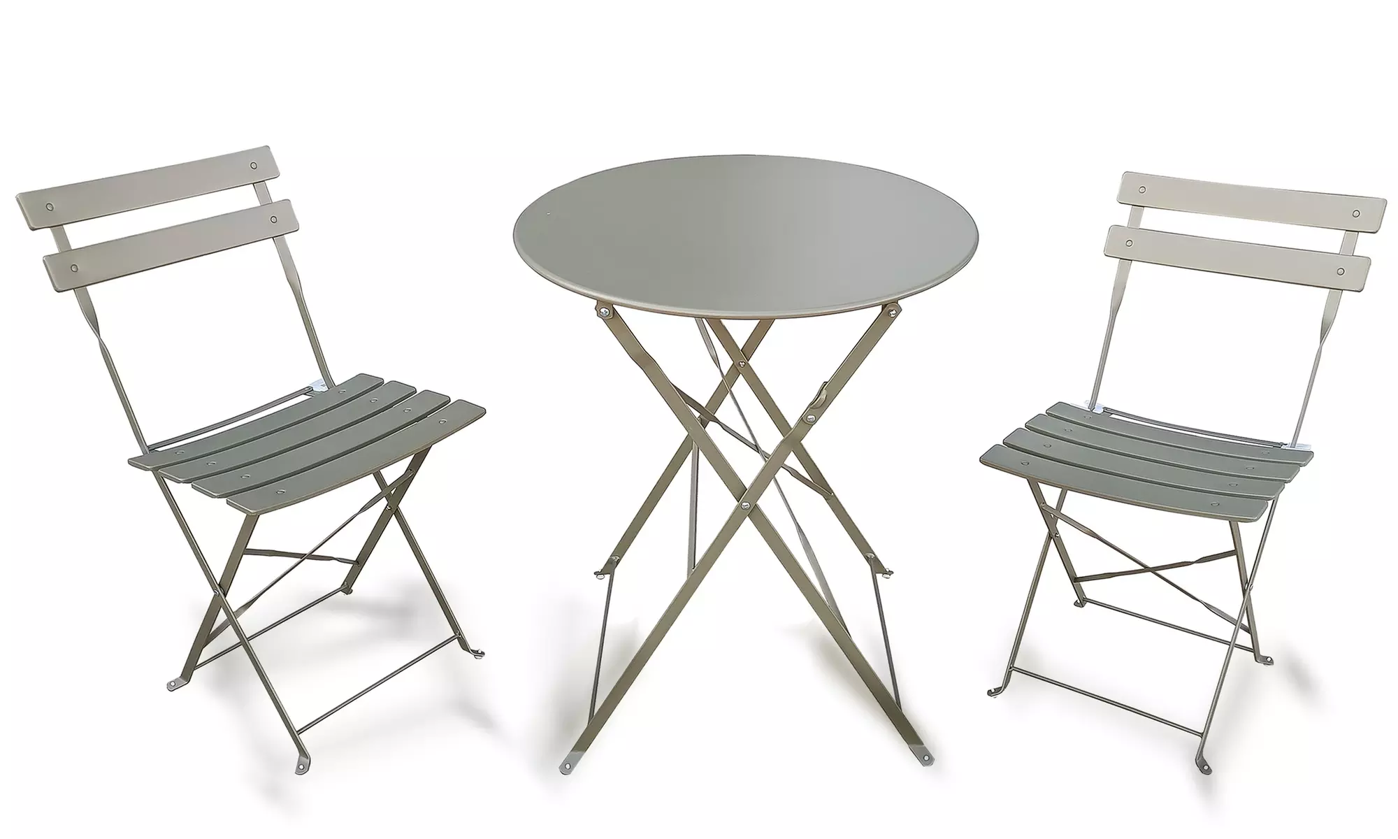 Folding Metal Bistro Garden Furniture Set