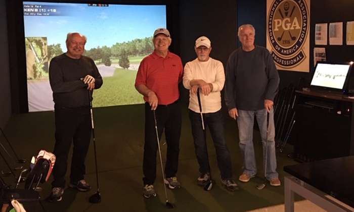 Bring Your Crew for 1 Hour of Virtual Golf Fun for 1, 2, or 4 People