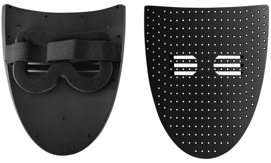 Image 4: LED Light Up Mask with Gesture Sensing Halloween Party Props