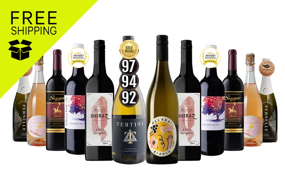 Autumn Clearance Red & White Wine Dozen Mixed - 12 Bottles