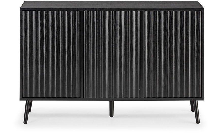 Image 9: Buffet Lluvia à 3 portes effet scié et design minimaliste