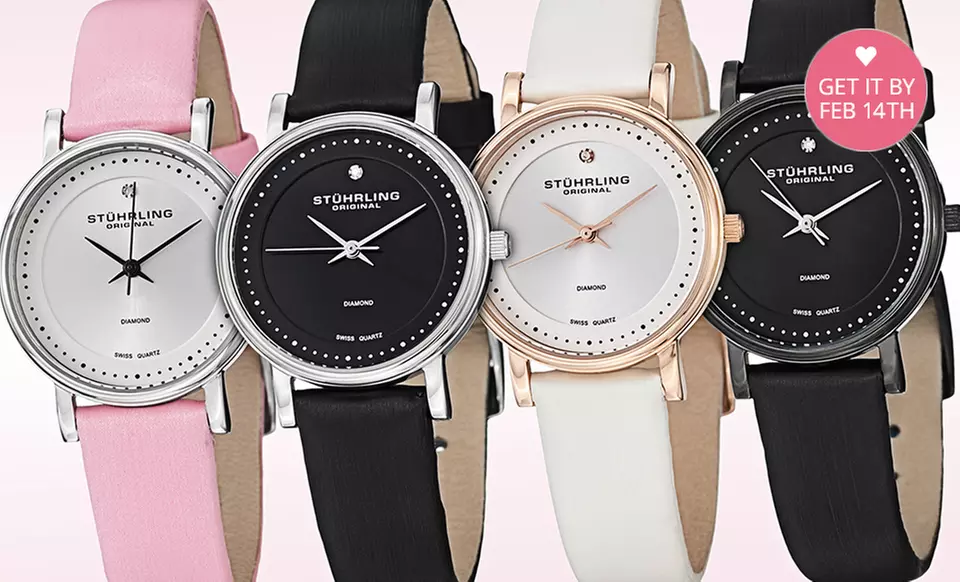 Stührling Original Women's Diamond-Accented Watches. Four Options Available. Free Returns. - Primary Image