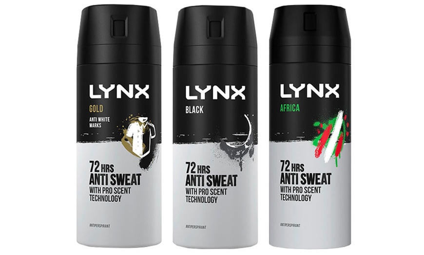 Image 1: Three or Six Lynx Anti-Perspirant Deodorants 150ml