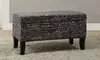 Stephanie Linen Printed Ottoman