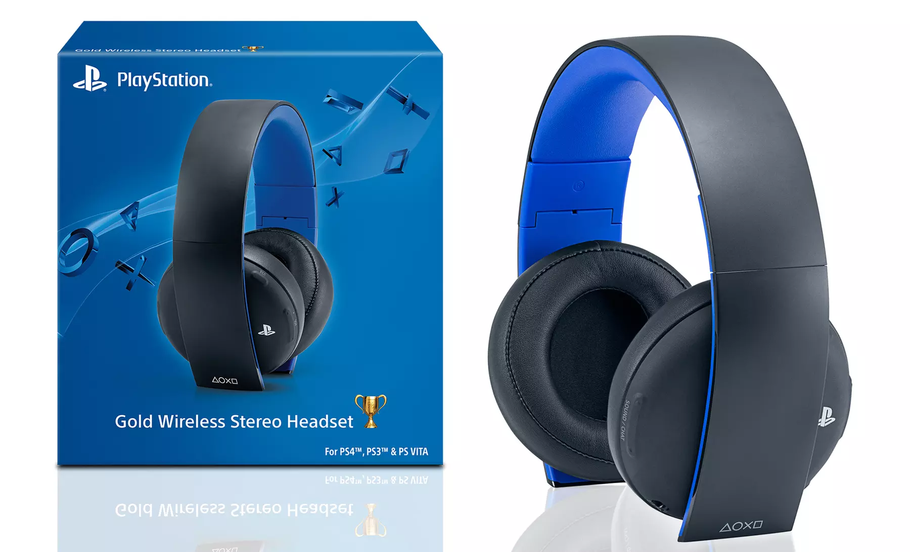 Sony PlayStation Gold Wireless Stereo Headset for PS4, PS3, PS Vita, PC, Mac, and Mobile Devices - Primary Image