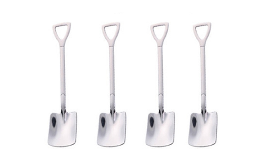 Image 11: Four-Piece Stainless Steel Shovel Spoon Set