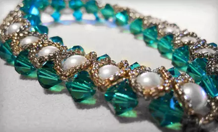 $35 for a Jewellery-Making Party for Two People with $20 Toward Supplies from Crystal Rain Jewellery ($75 Value) - Primary Image
