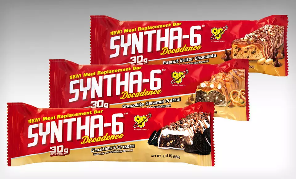 $23.99 for 12 BSN Syntha-6 Protein Bars ($45.99 List Price). Three Flavors Available. Free Shipping. - Primary Image
