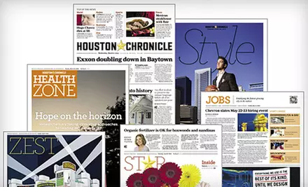Six-Month or One-Year Wednesday and Sunday Delivery to the "Houston Chronicle" (Up to 69% Off) - Primary Image
