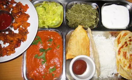 Indian Thali Combo Meal for Two or Four at Nooru Mahal in New Westminster (Up to 55% Off) - Primary Image