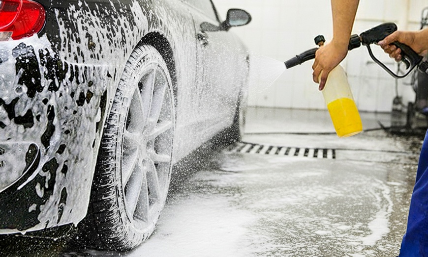 Image 2: Up to 40% Off on Exterior Wash & Wax (Exterior Detail) - Car at Baystar Express Hand Car Wash New