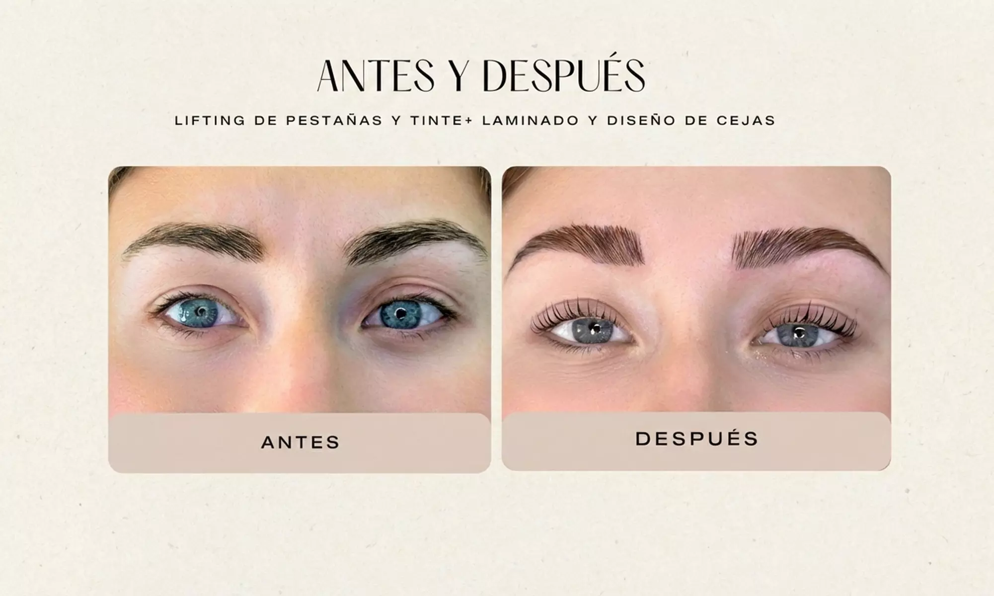 Lifting y tinte de pestañas con opción a laminado de cejas y diseño