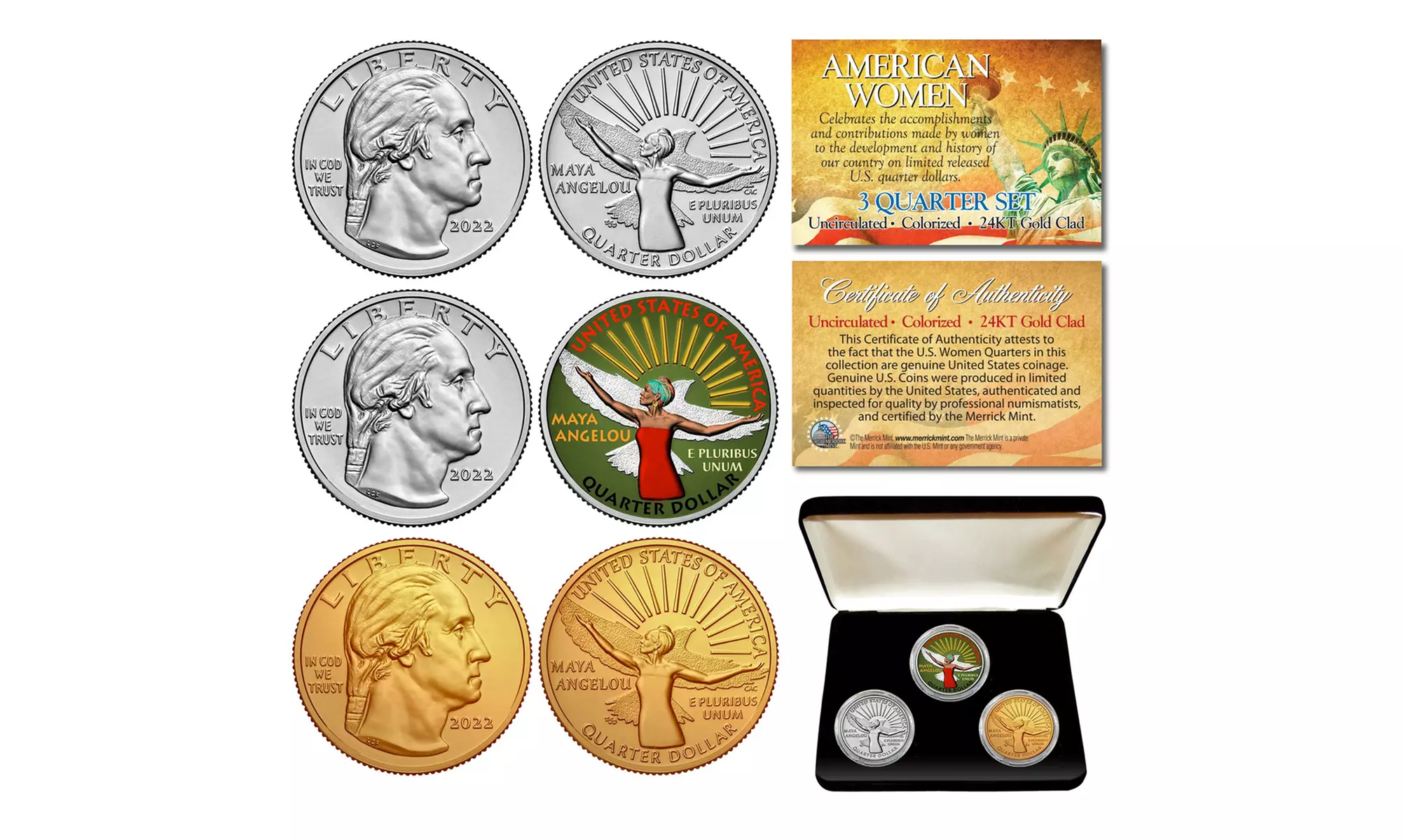 American Women Series U.S. Mint Colorized Quarters (3 Options) - Primary Image
