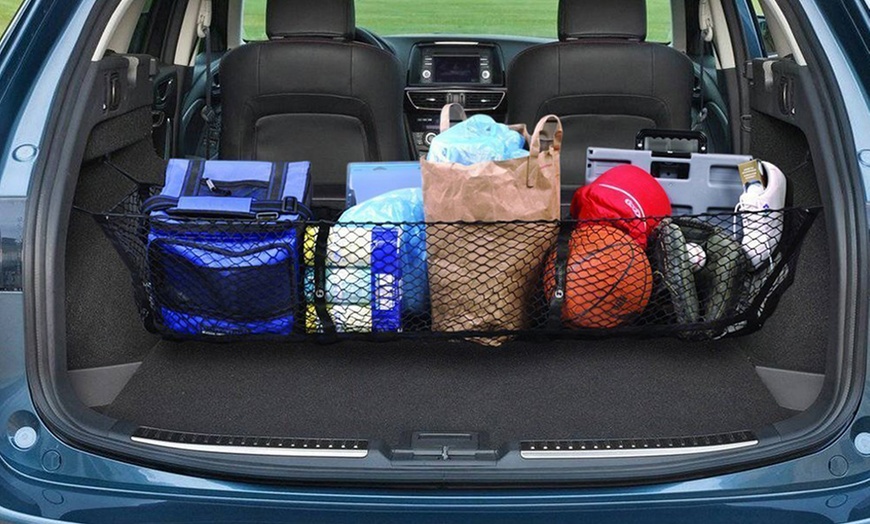 Image 1: Mesh Net Car Boot Organiser