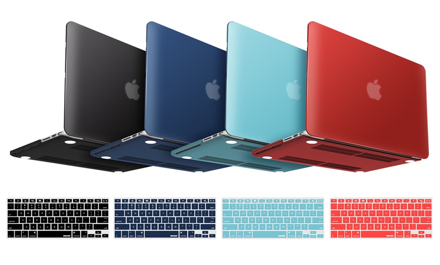 Image 1: MacBook Pro 13" or 15" Hardshell Case and Keyboard Cover (2012-2015)
