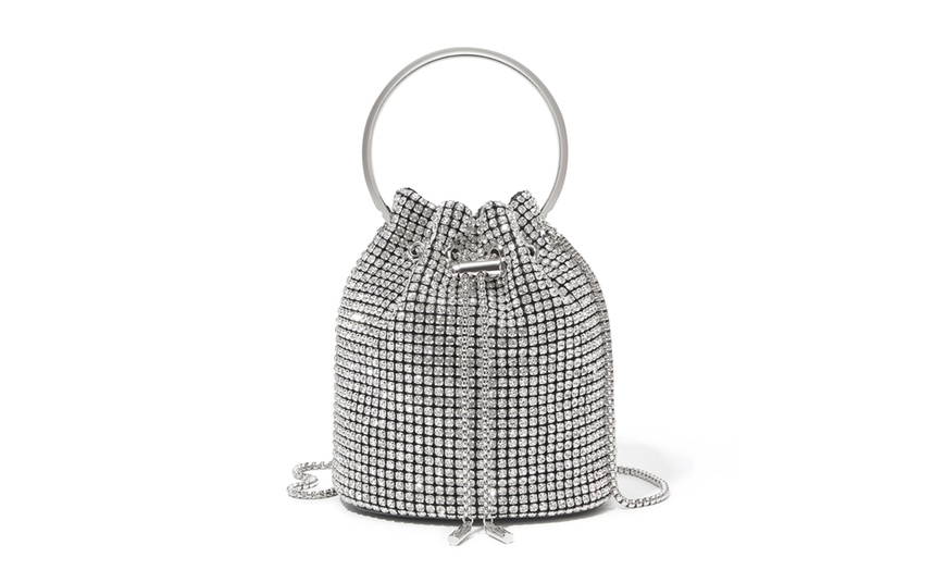 Image 12: Sac de soirée glamour avec diamants synthétiques