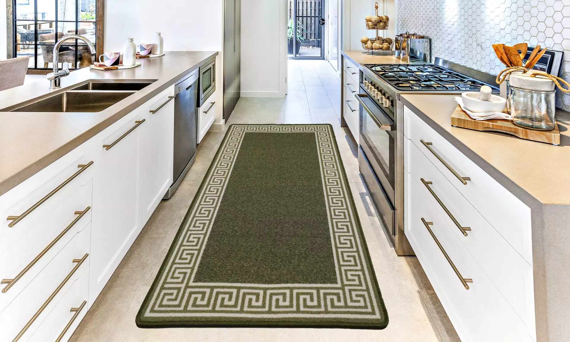 Smart Living Non-Slip Washable Barrier Door Mat and Runner