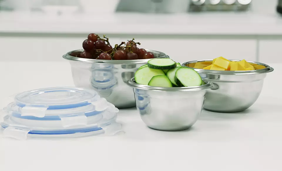 6-Piece Stainless Steel Bowl Set - Primary Image