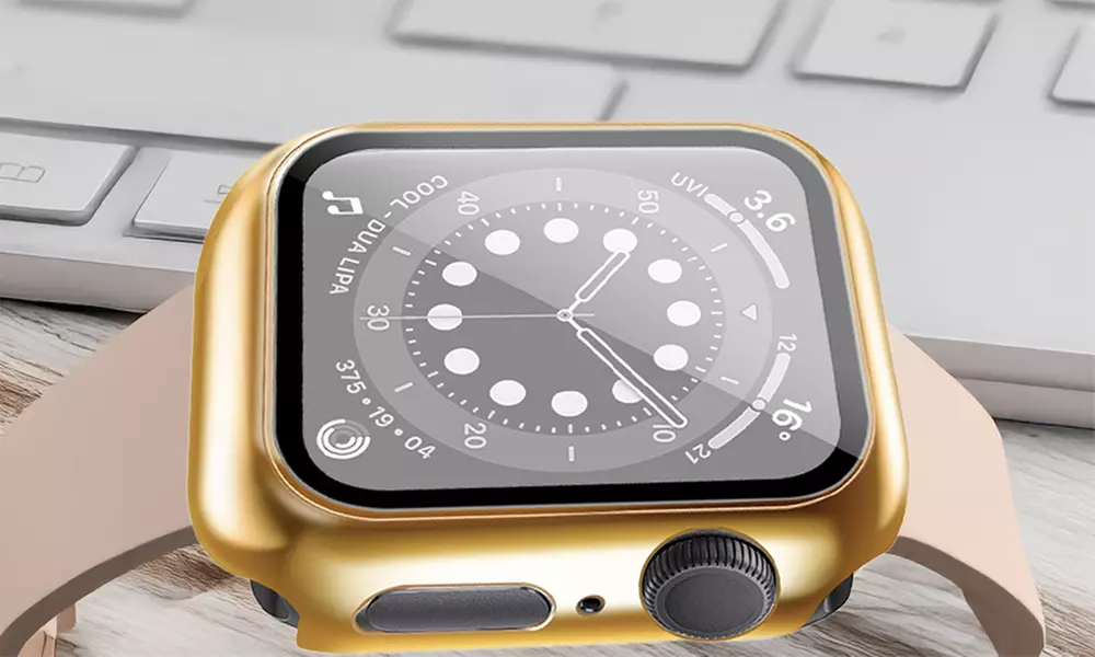 2-Packs Case&Tempered Glass Screen Protector For Apple Watch SE/4/5/6 40mm/44mm