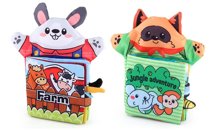 Image 7: 1x oder 2x Kinderbuch aus Stoff mit Sound-Papier