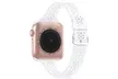 Lace Silicone Apple Watch Band Strap Laser Cut Scalloped Series 1-7 & SE - Second Medium
