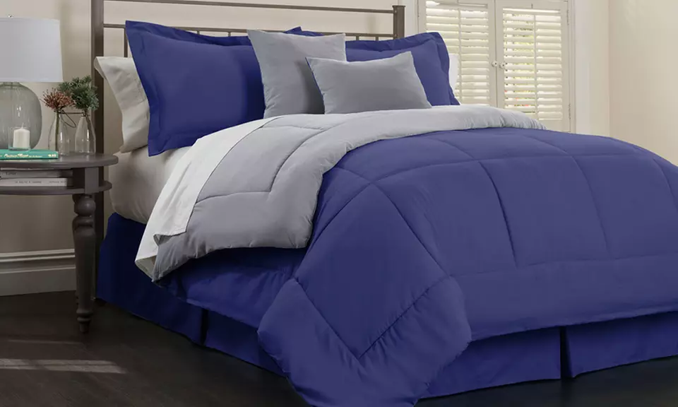 Hotel New York Reversible Down Alternative Comforter Set (6-Piece) - Primary Image