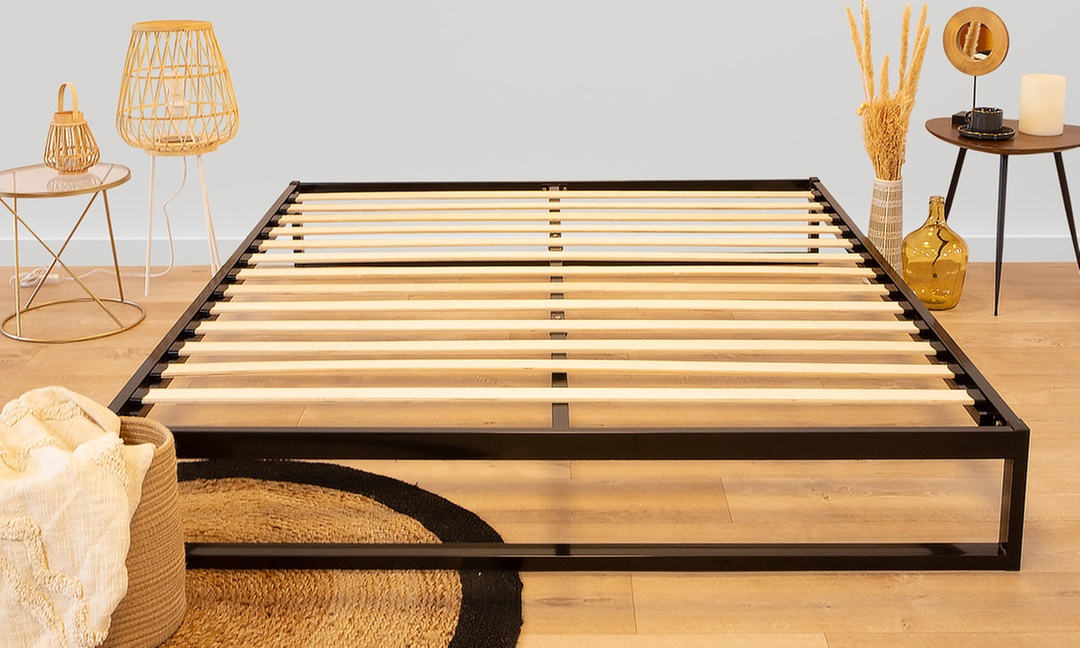 Sommier Pandore en métal avec lattes flexibles