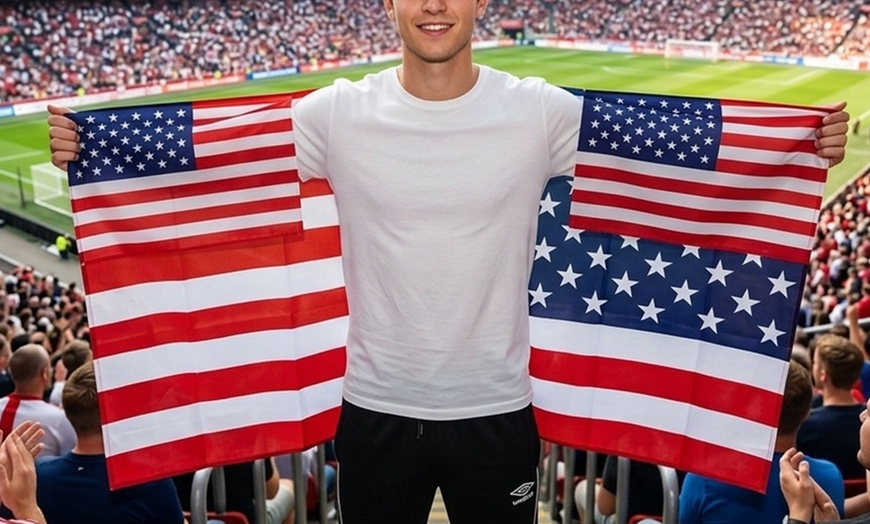 Image 12: Custom World Cup Flag Capes and Flags - Up to 83% Off