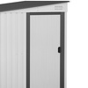 Image 7: Outsunny 7 x 5ft Galvanised Metal Garden Shed with Foundation