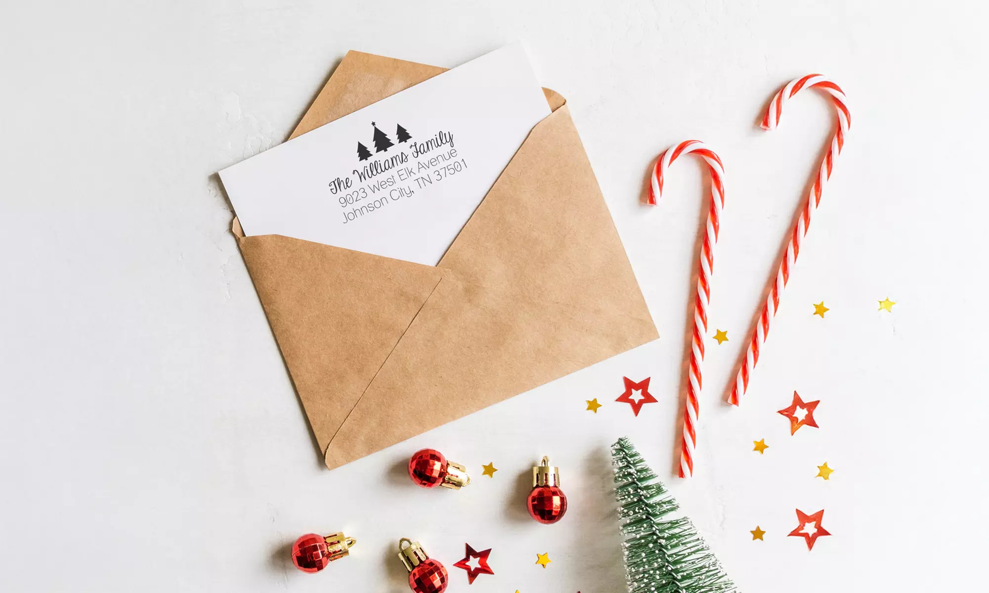 Custom Self-Inking Stamps - Personalize Your Holiday Cards Up to 59% Off