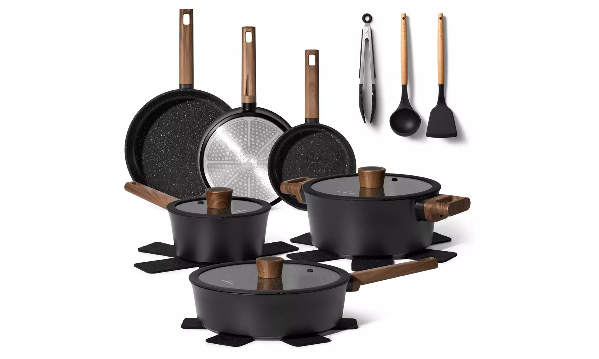 15-teiliges Kochgeschirrset mit Antihaftbeschichtung