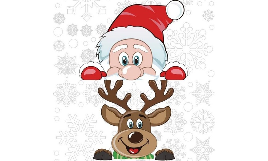 Image 6: Four or Eight Pieces Christmas Window Stickers - Style 1 or 2 