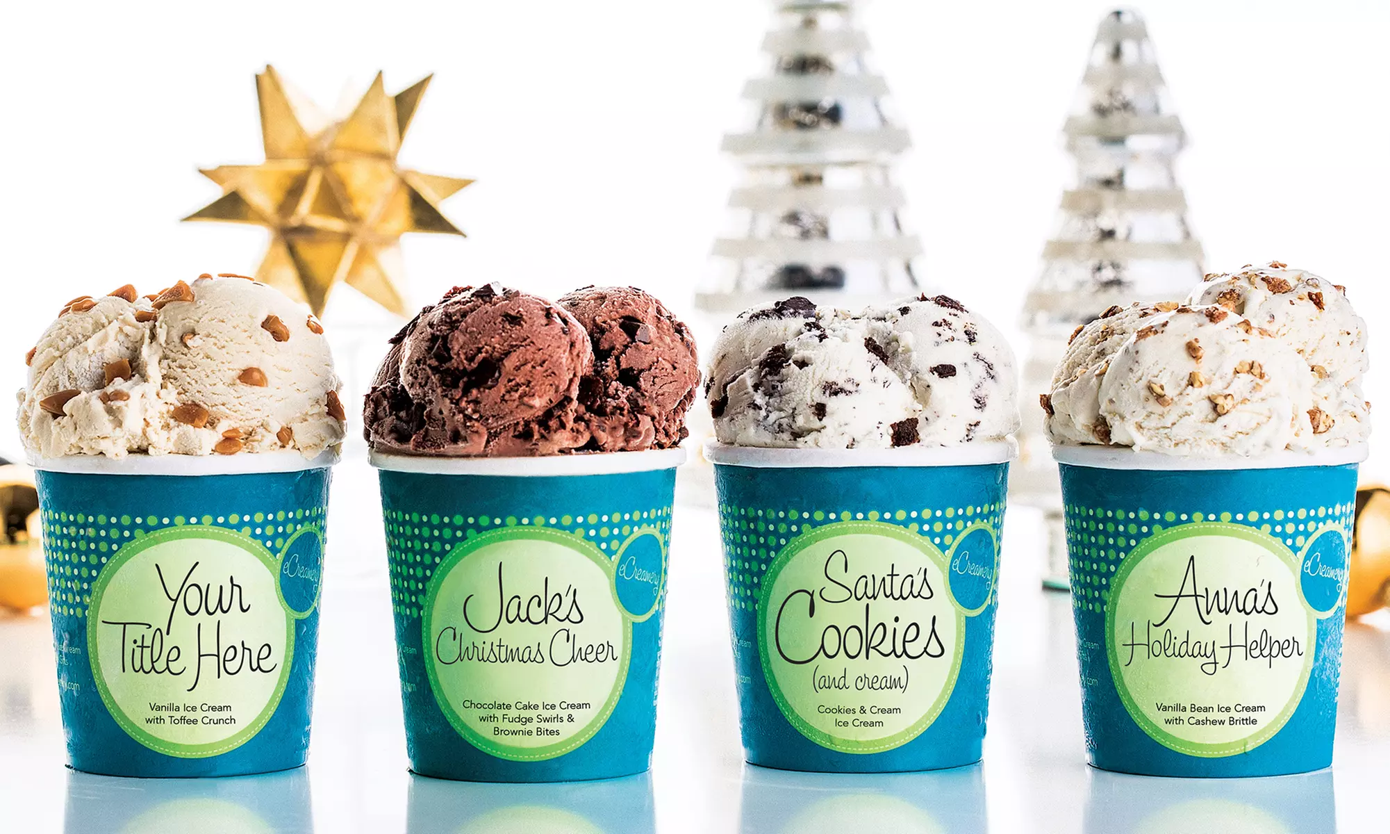 Personalized Pints or Party Cups of Ice Cream from eCreamery (Up to 43% Off). Shipping Not Included. - Primary Image