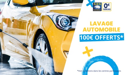 Lavage automatique offert pour 1 remplacement de pare brise