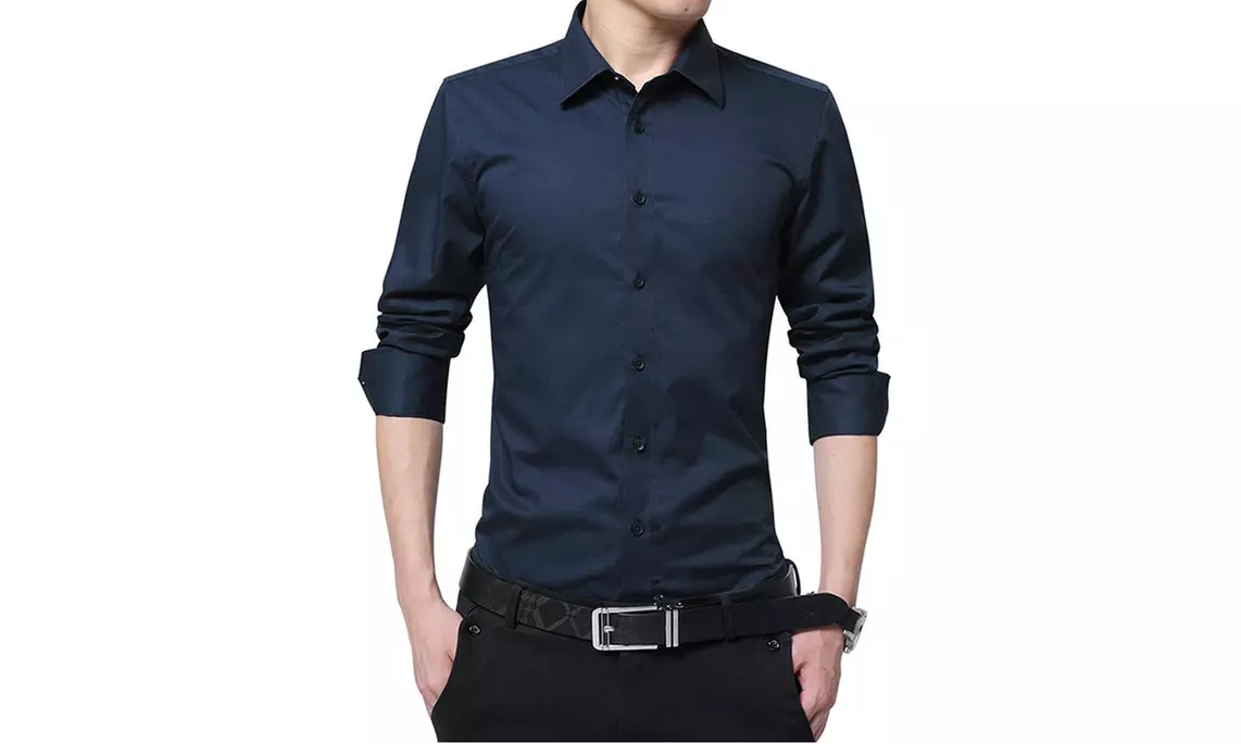 Camicia da uomo in cotone Slim Fit