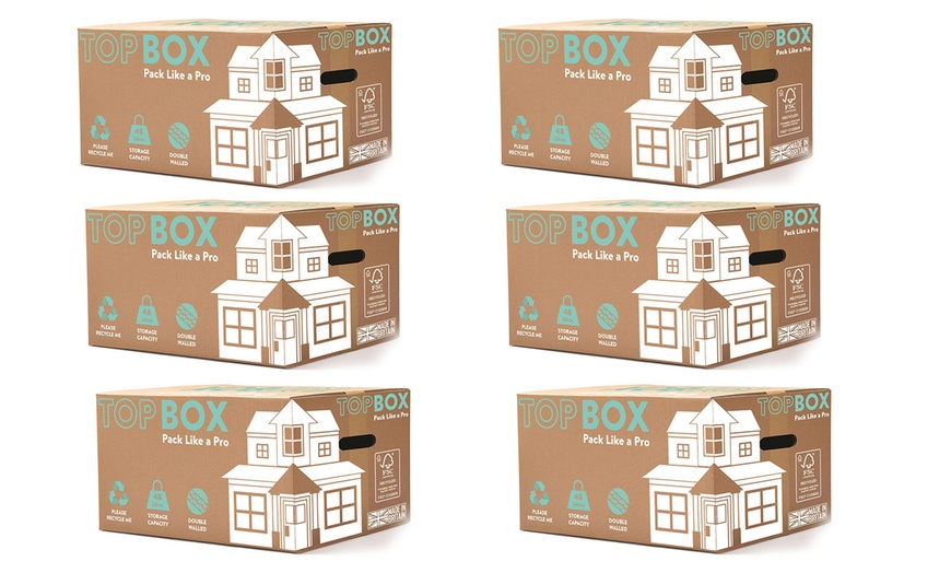 Image 3: TopBox Large 48 Litre Double Walled Multipack Moving and Storage Boxes