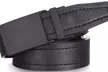 Mio Marino Men's Casual Stitched Leather Ratchet Belt w/ LINXX Buckle Design - Second Medium
