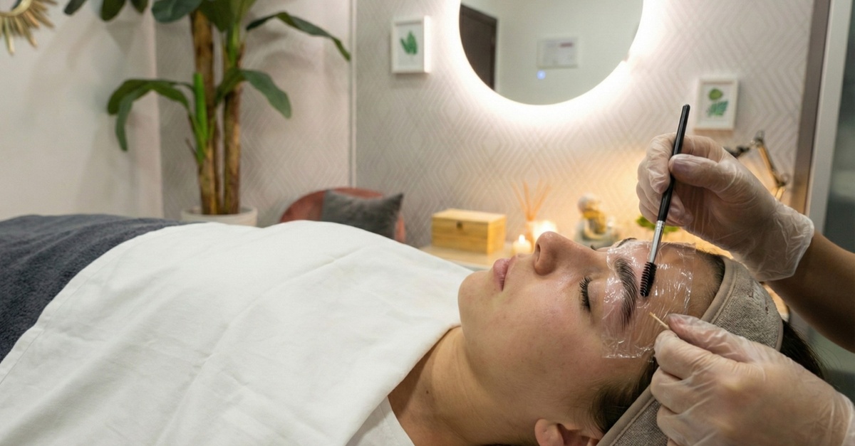 Servicio de visagismo de cejas, laminado y lifting de pestañas en Barcelona