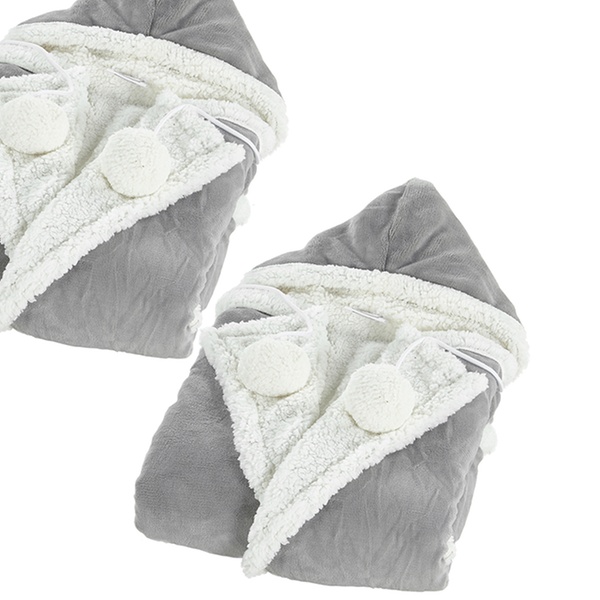 sherpa snuggle hooded throw