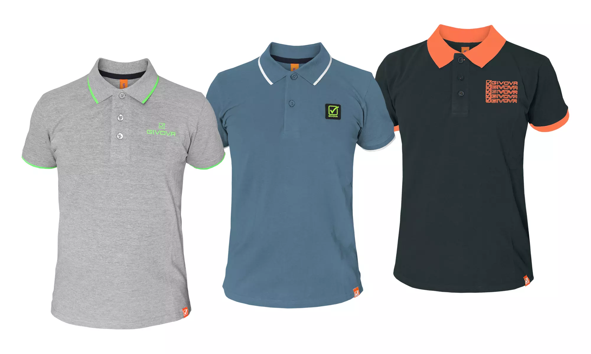 Polo uomo Givova cotone manica corta con bottoni 100% cotone