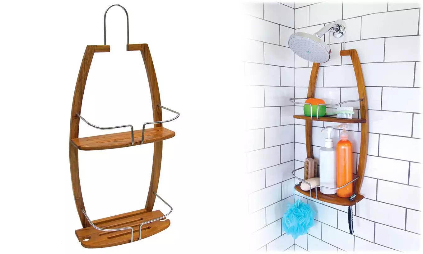 Teak Shower Caddy - Primary Image