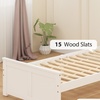Image 7: HomCom Storage Bed with Two Drawers in Durable Pine Wood Design