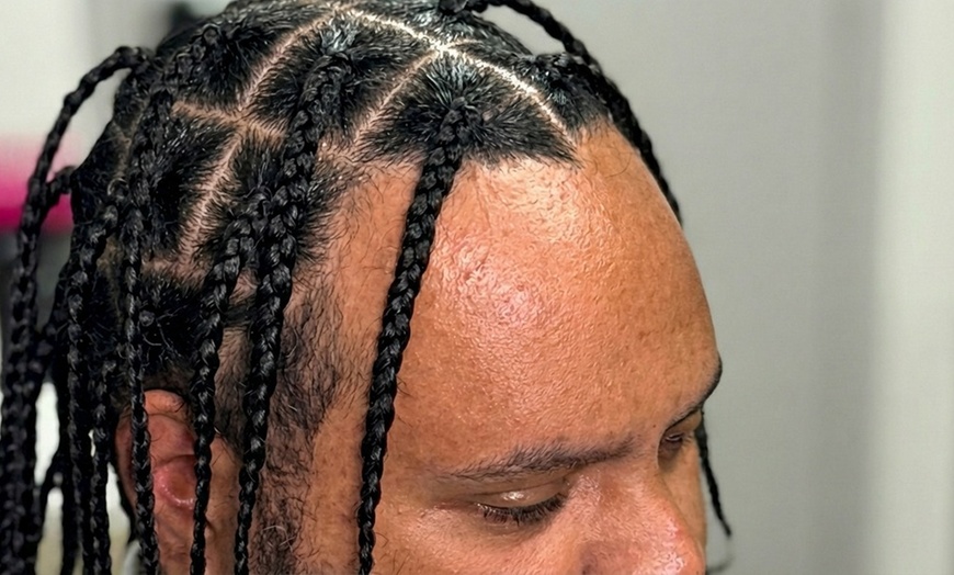 Image 6: Traditional Weft Extension Sew In or Men’s Hair Braiding