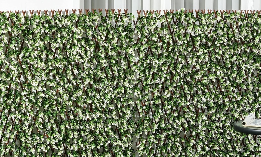 Image 2: Outsunny 2 Piece Expandable Garden Trellis