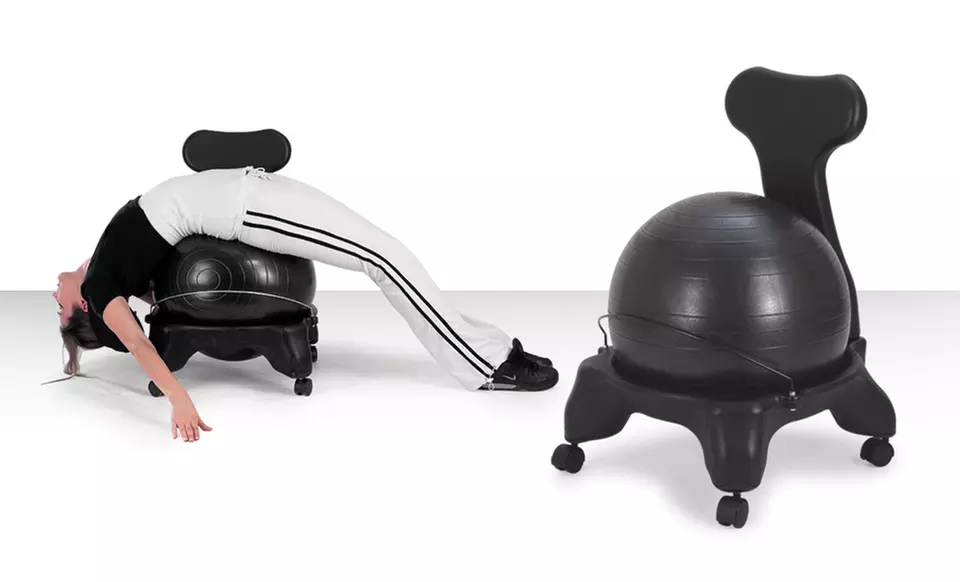 $64.99 for a Fitness Chair with Built-In Exercise Ball ($99.99 List Price). Free Shipping and Returns. - Primary Image